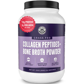 Poudre de bouillon d'os collagène 2lb Left Coast Performance, vue de face