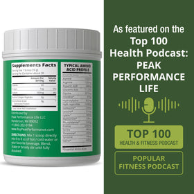 Poudre de Bouillon d'Os Hydrolysé Peak Performance avec des ingrédients frais