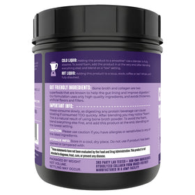 Poudre de bouillon d'os Left Coast Performance 16oz sur un plan de travail