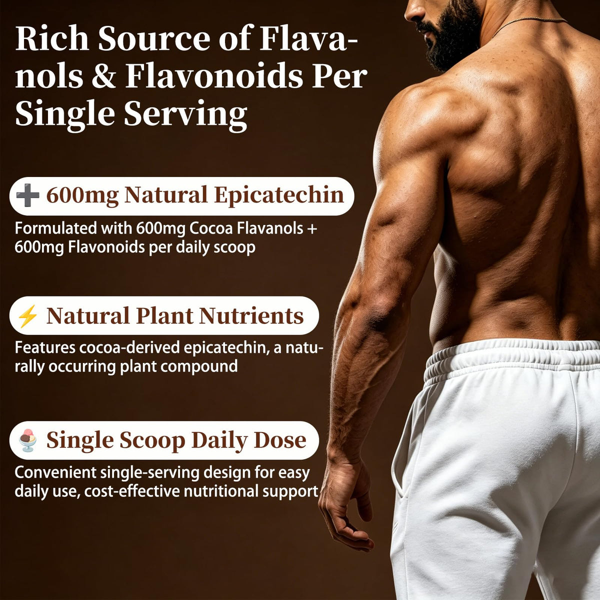 Poudre de cacao DYAXZ dans un chocolat chaud