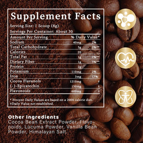 Poudre de cacao DYAXZ dans un smoothie