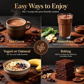 Poudre de cacao DYAXZ en utilisation dans une recette