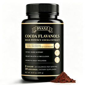 Poudre de cacao DYAXZ versée dans un bol