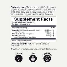 Poudre de cacao Toniiq 1 000mg avec cuillère doseuse