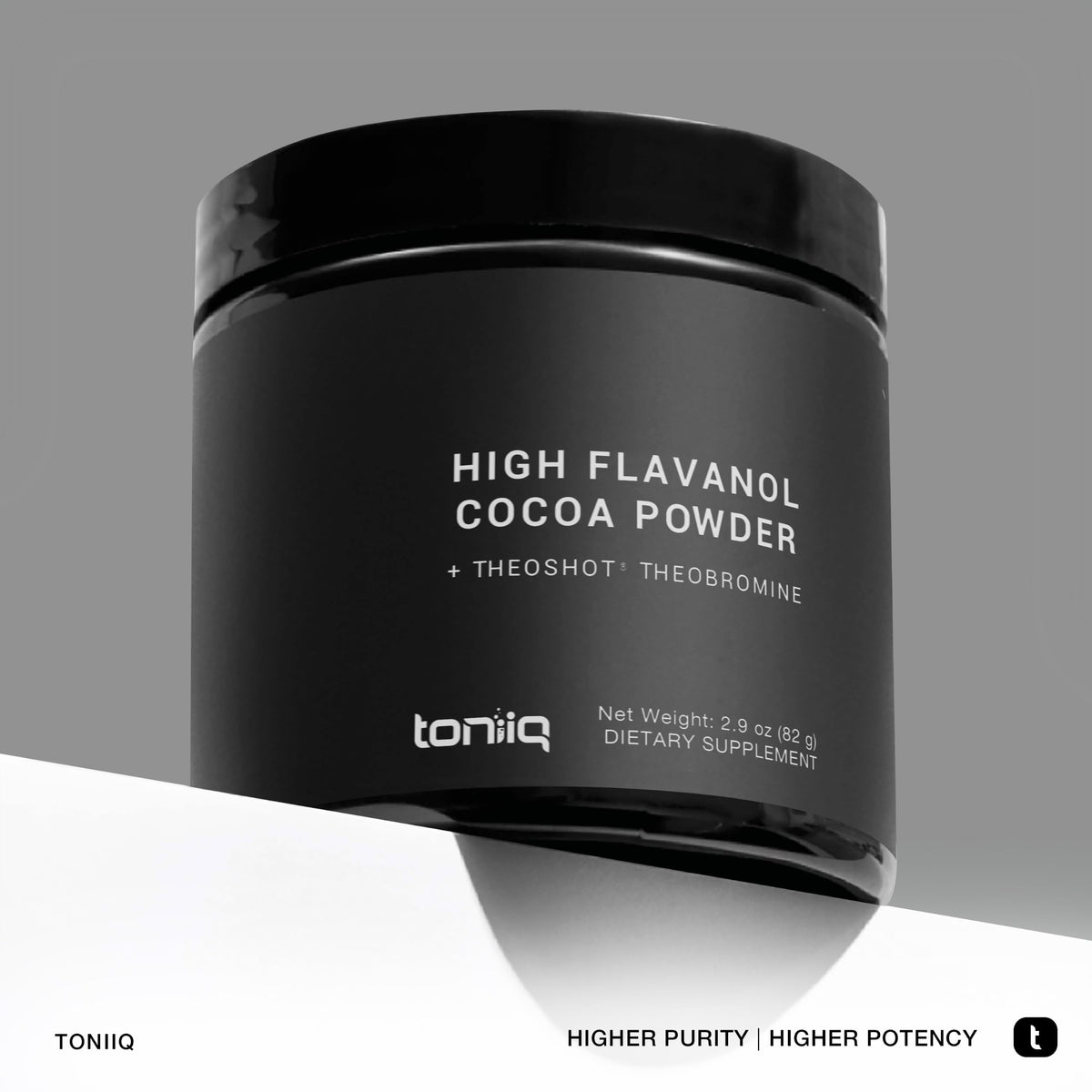 Poudre de cacao Toniiq 1 000mg dans un bol