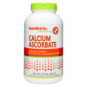 Poudre de Calcium Ascorbate NutriBiotic 499g vue de face