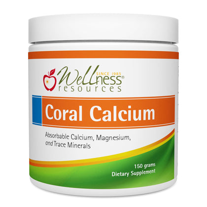 Poudre de calcium corail Wellness Resources 500mg vue de face