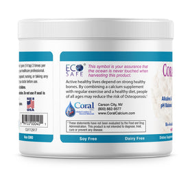 Poudre de Calcium Corallien Coral White sur fond neutre
