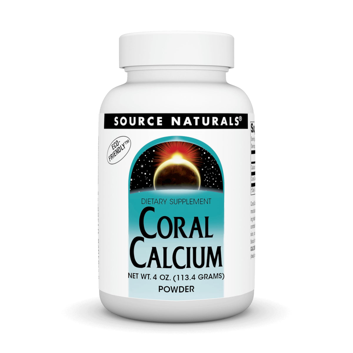 Poudre de calcium de corail Source Naturals 141g vue de face