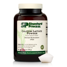 Poudre de Calcium Lactate Standard Process 449g vue de face