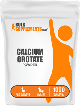 Poudre de Calcium Orotate BulkSupplements 1 kg en sachet