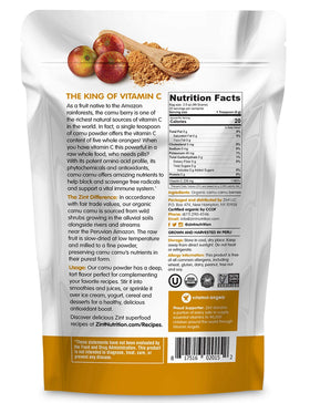 Poudre de Camu Camu Zint en utilisation dans un smoothie