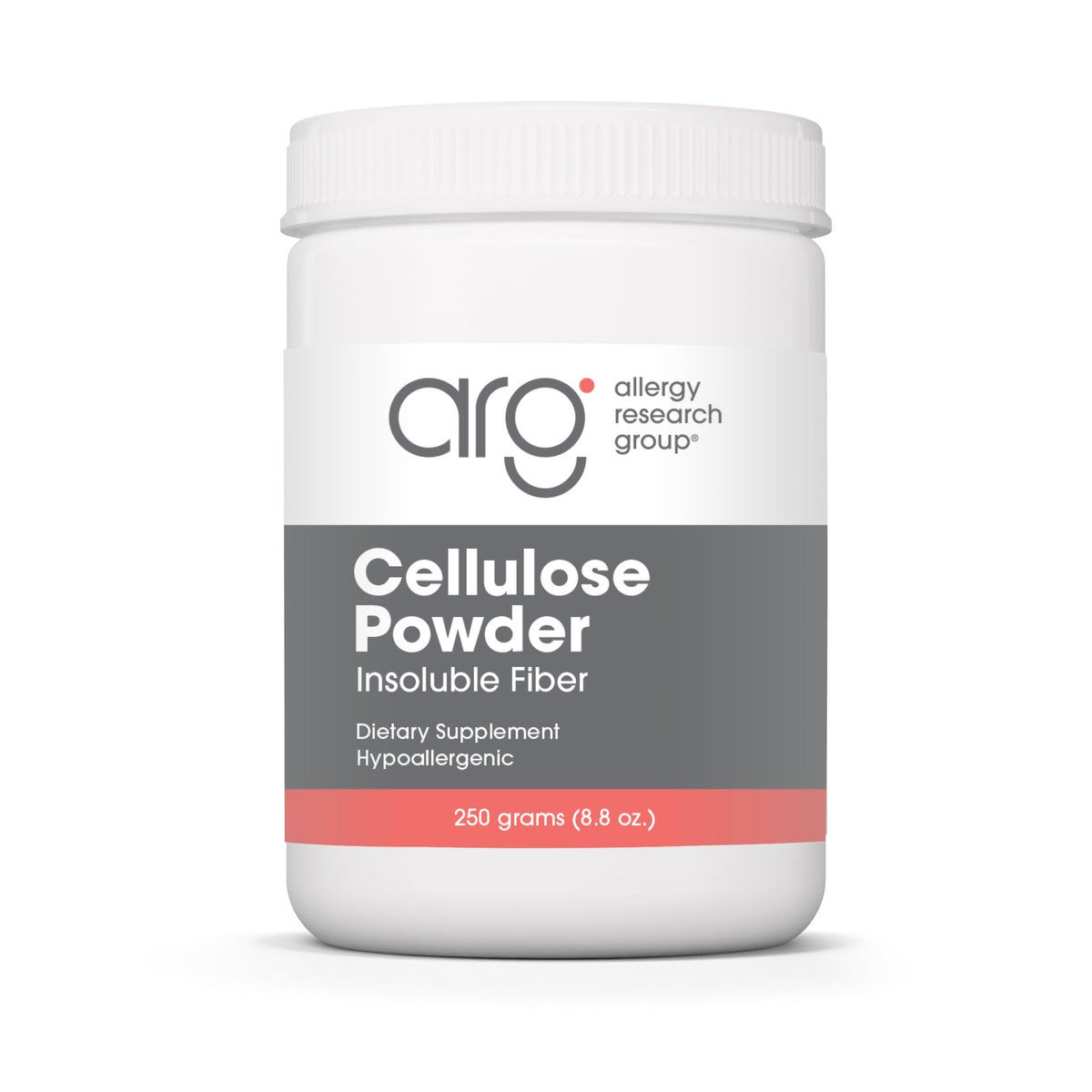 Poudre de Cellulose Allergy Research Group 250 g vue de face