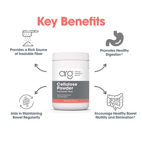 Poudre de Cellulose Allergy Research Group dans un bol