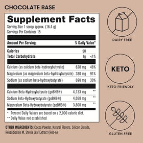 Poudre de cétones Perfect Keto avec cuillère doseuse