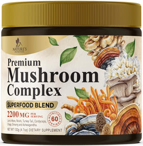 Poudre de champignon 11-en-1 Nature's Nutrition vue de face