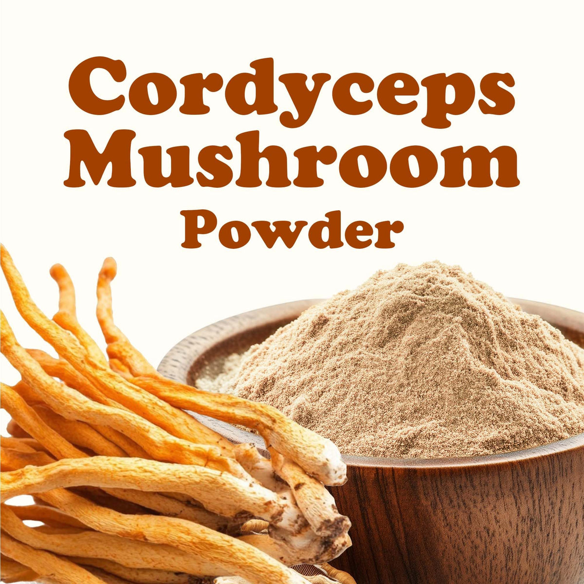 Poudre de champignon cordyceps ajoutée à un smoothie