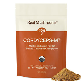 Poudre de champignon Cordyceps de Real Mushrooms 159g, vue avant