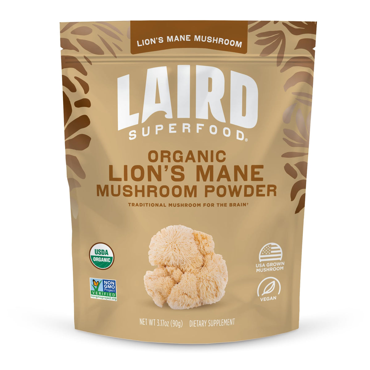 Poudre de champignon Lion's Mane Laird Superfood 100g vue avant