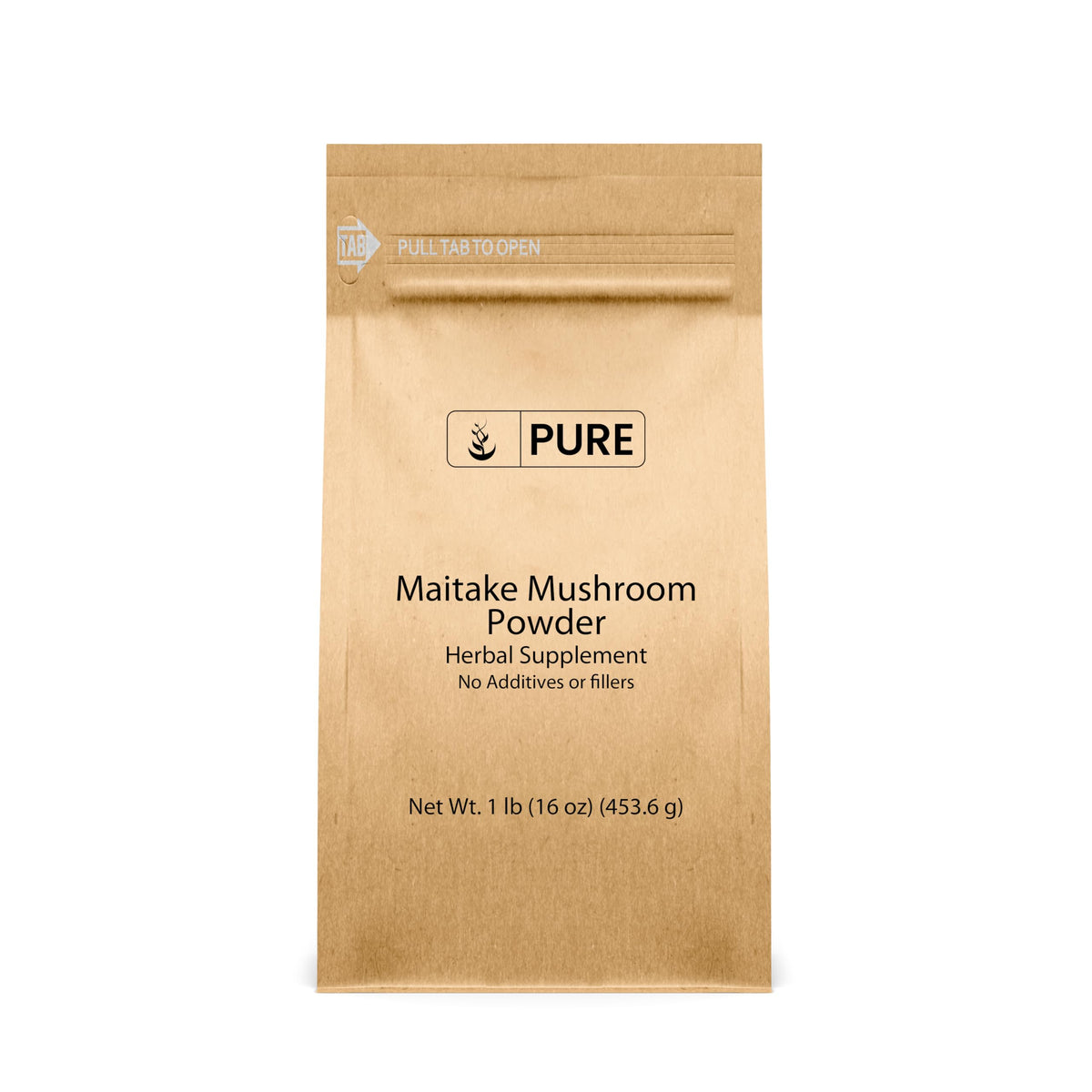 Poudre de Champignon Maitake PURE ORIGINAL INGREDIENTS 476g vue de face