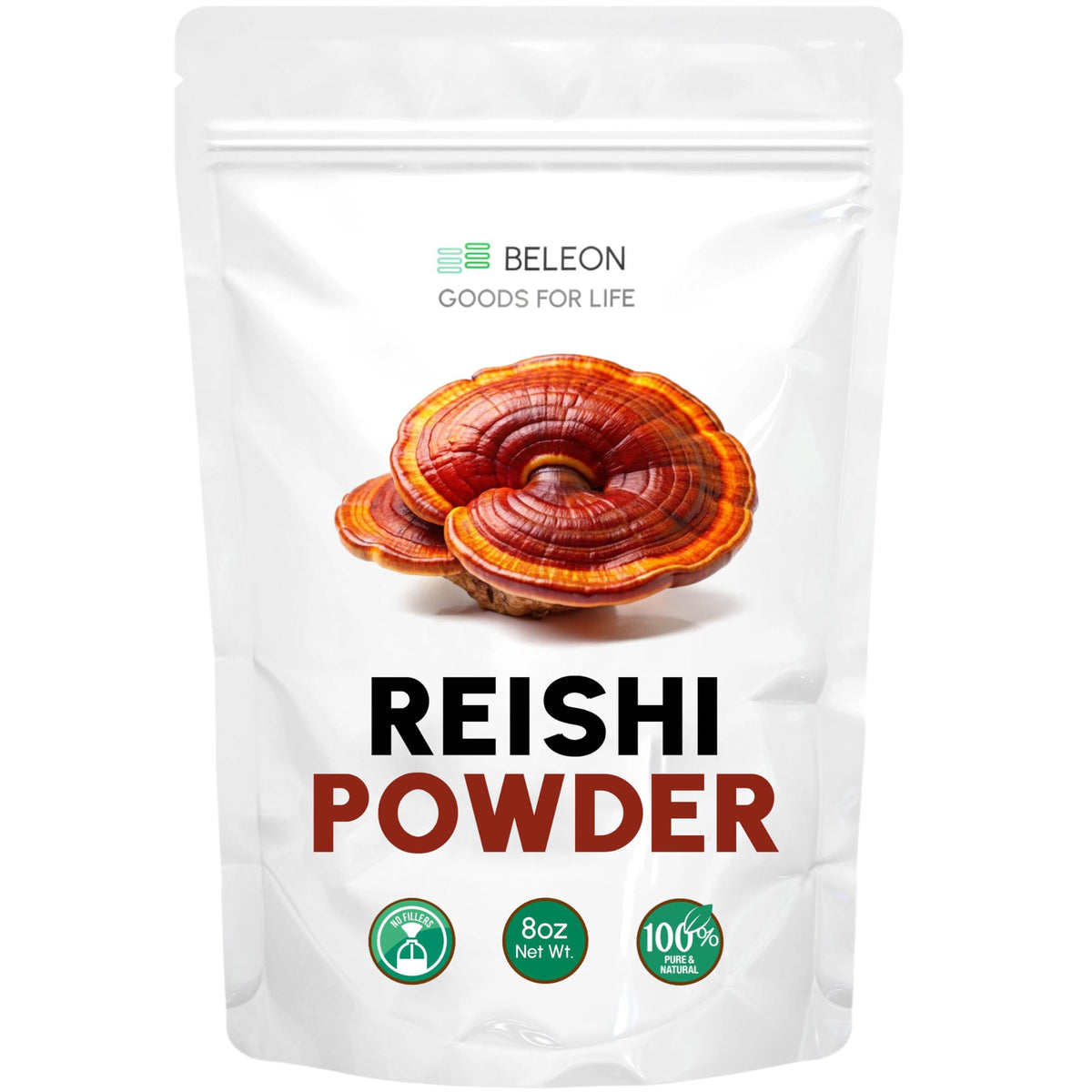 Poudre de champignon Reishi Beleon Goods 240g vue de face
