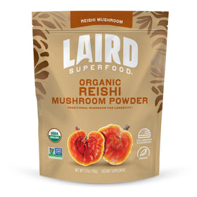 Poudre de champignon Reishi bio Laird Superfood 95g vue de face
