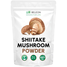 Poudre de champignon shiitake 240g vue avant avec emballage