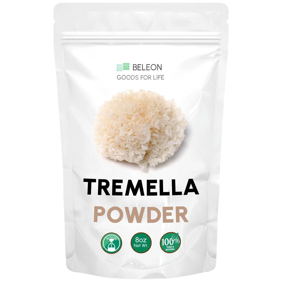 Poudre de champignon Tremella 240g vue avant