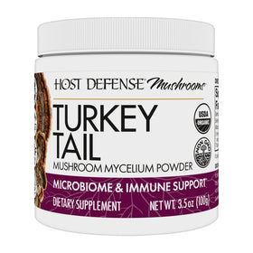 Poudre de champignon Turkey Tail Host Defense 132g vue de face