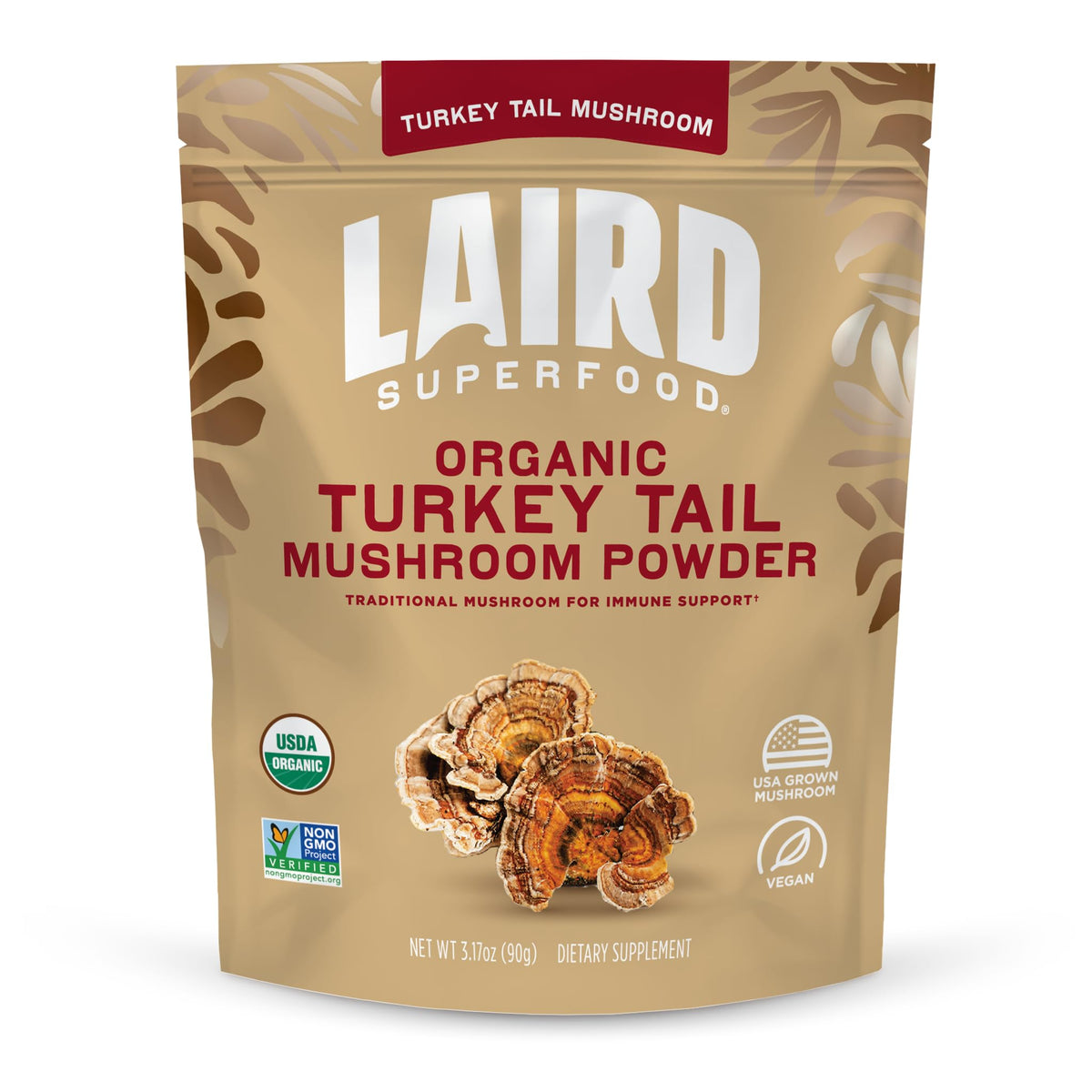 Poudre de champignon Turkey Tail Laird Superfood 95g vue avant