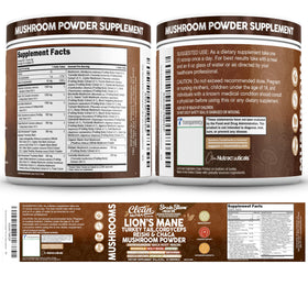 Poudre de champignons Clean Nutraceuticals ajoutée à un smoothie