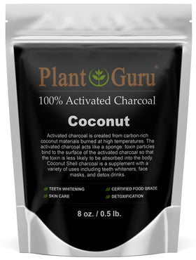 Poudre de charbon actif Plant Guru 241g vue de face