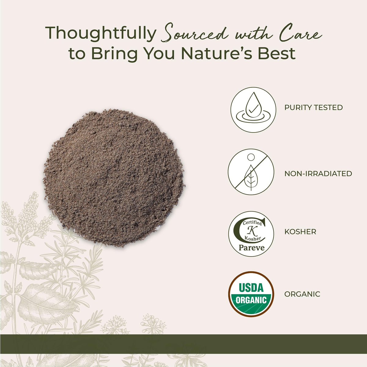 Poudre de chardon-marie bio Starwest Botanicals avec des ingrédients naturels