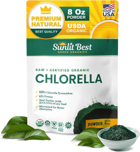 Poudre de chlorelle bio Sunlit Best 240g vue avant
