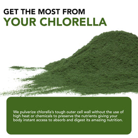 Poudre de chlorelle Sun Chlorella dans un smoothie