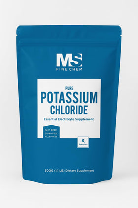 Poudre de chlorure de potassium MS Finechem 500g vue avant