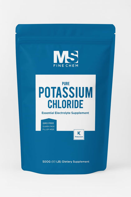 Poudre de chlorure de potassium MS Finechem 500g vue avant
