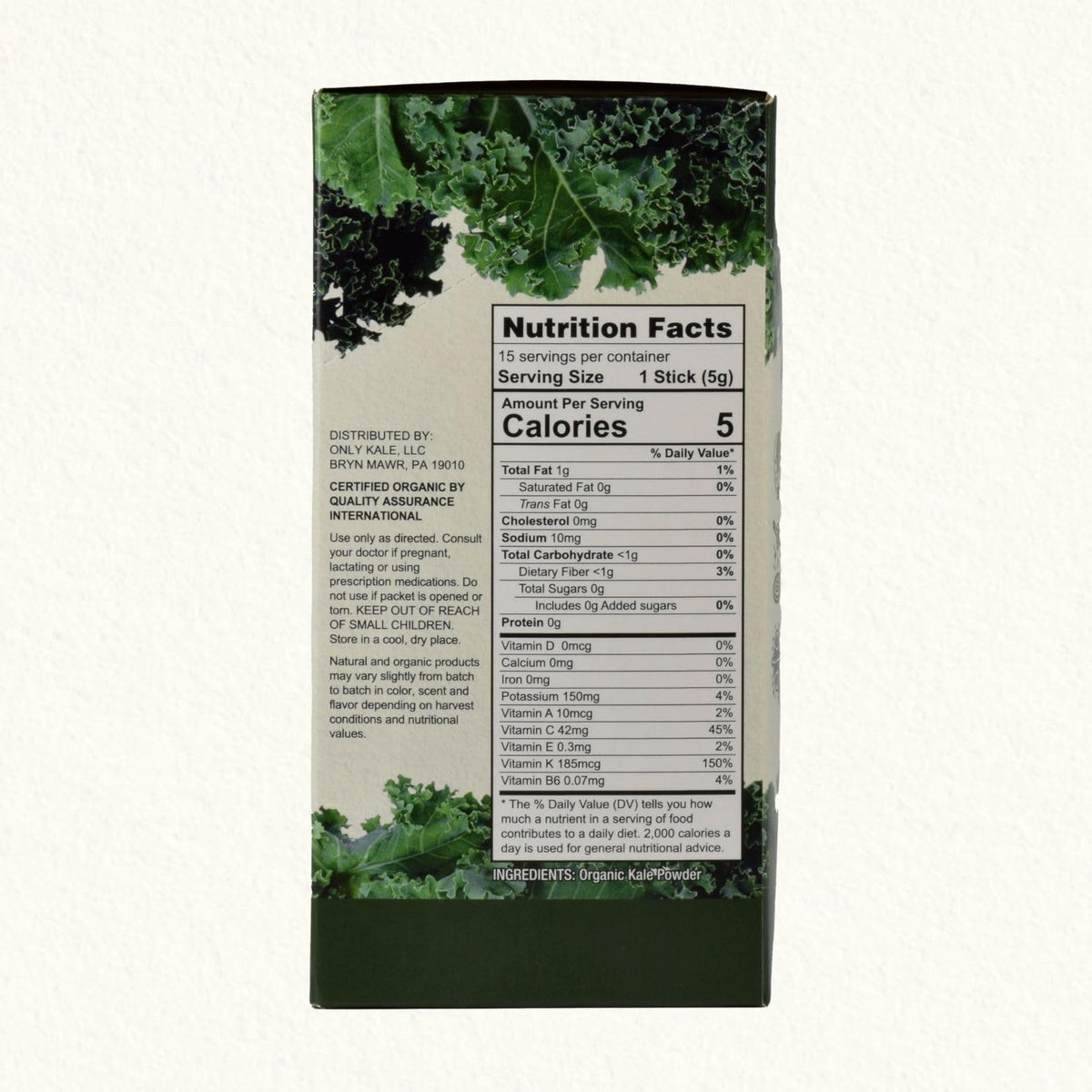 Poudre de chou frisé OnlyKale avec fruits frais