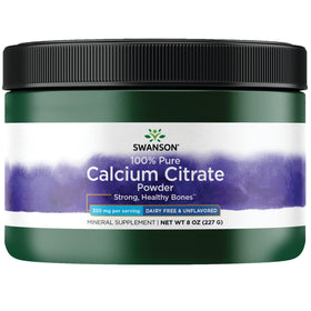 Poudre de citrate de calcium Swanson 280g vue de face