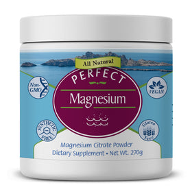 Poudre de Citrate de Magnésium Perfect Supplements 270g vue avant