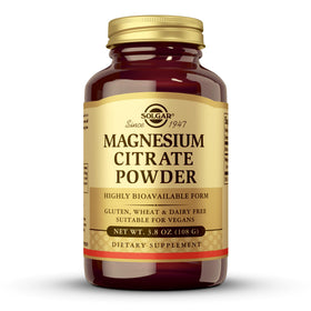 Poudre de Citrate de Magnésium Solgar vue de face
