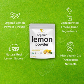 Poudre de citron bio DEAL SUPPLEMENT 472g avec cuillère de mesure