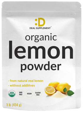Poudre de citron bio DEAL SUPPLEMENT 472g vue avant