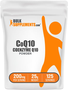 Poudre de Coenzyme Q10 200mg BulkSupplements vue de face