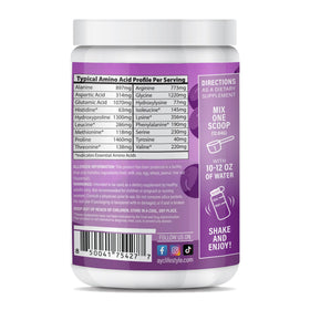 Poudre de collagène ABOUT YOUR COLLAGEN 250g dans un verre avec de l'eau