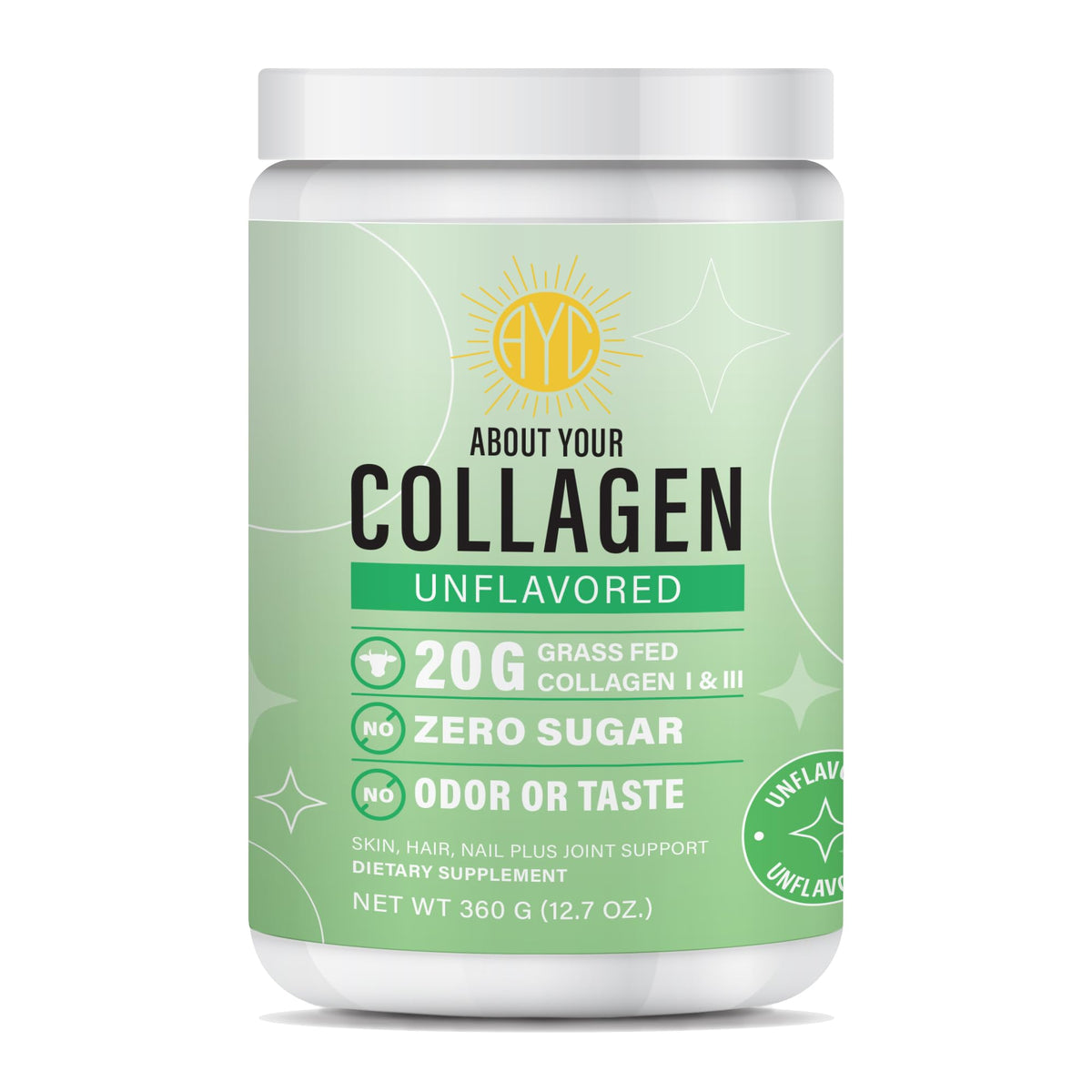 Poudre de collagène ABOUT YOUR COLLAGEN 449g vue de face