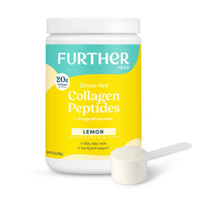 Poudre de collagène au citron Further Food 372g vue de face