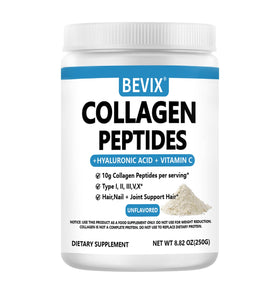 Poudre de collagène BEVIX 331g vue de face