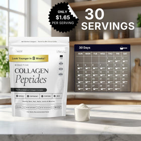 Poudre de collagène bioactif The Intelligent Health 349g vue de côté