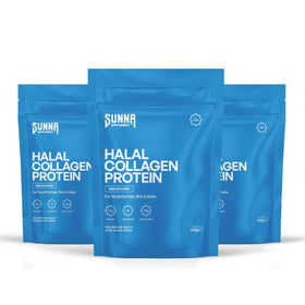 Poudre de collagène bovin halal SUNNA SUPPLEMENTS, vue de face